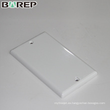 Panel de interruptor de enchufe eléctrico personalizado GFCI blanco